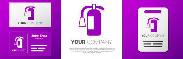 标志式灭火器图标孤立在白色图片下载