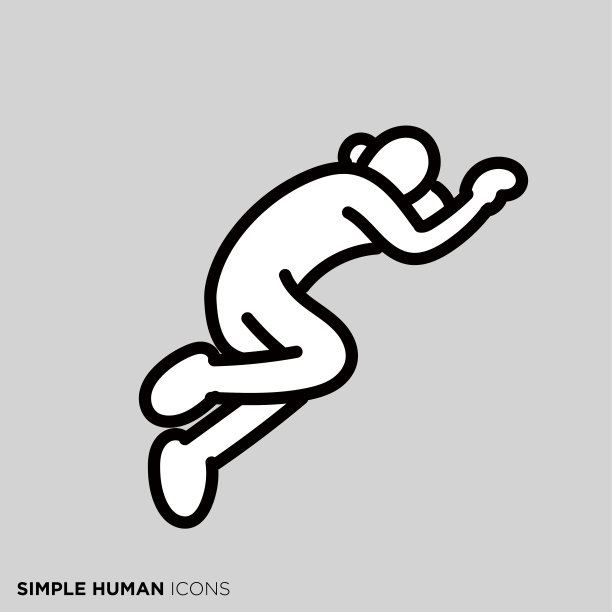 简单的人类图标系列“沉睡者”图片下载