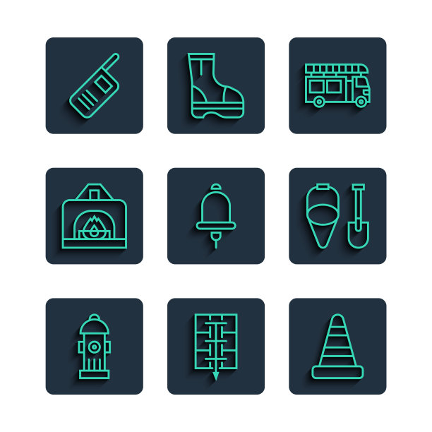 设置线路消火栓交通疏散计划图片下载