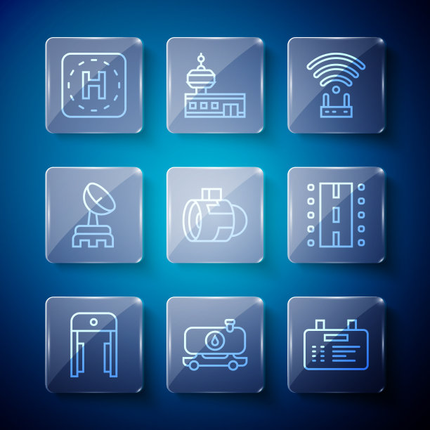 在机场油罐车上安装直线金属探测器图片下载