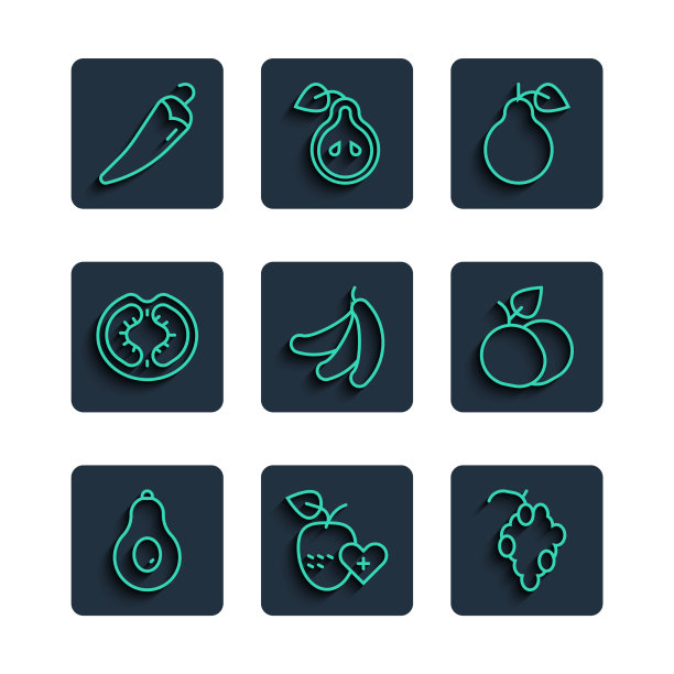 定线牛油果健康水果葡萄梨图片下载