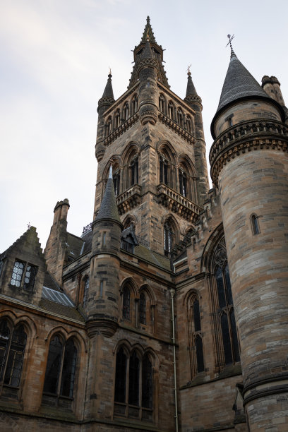 格拉斯哥大学的校园方庭图片下载