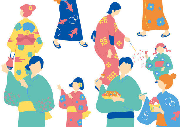 人们在日本的夏季节日图片下载