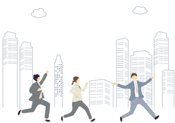 城市和建筑里的商人图片下载