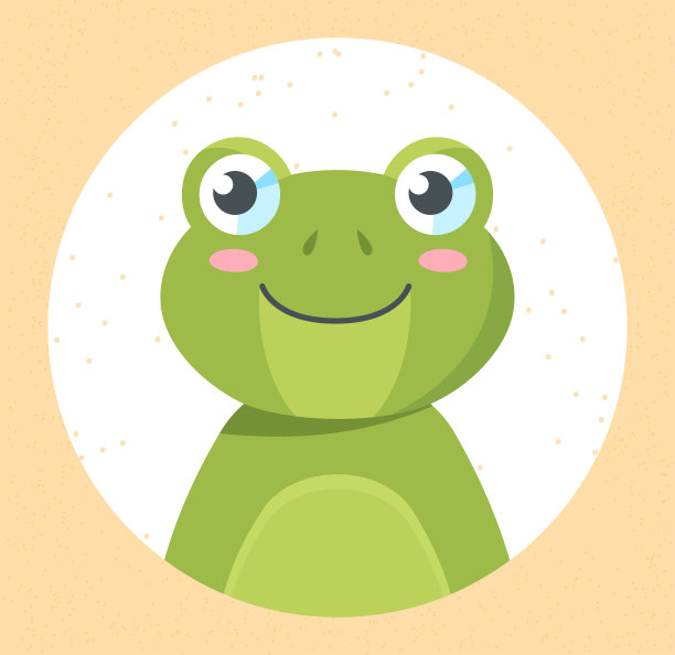 卡通矢量小青蛙图片下载