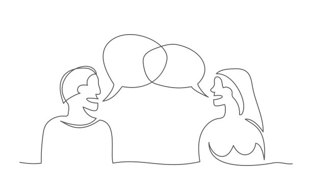 用线条的方式说话图片下载