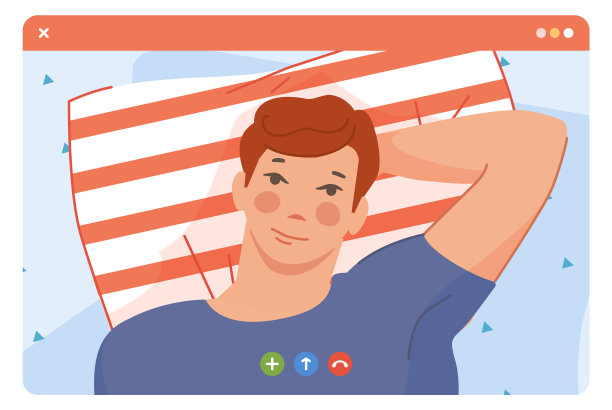 休息男子在视频聊天窗口框架。度假的人打电话回家图片下载