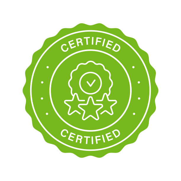 合格证产品合格证盖章。安全认证绿色标签。证明控制标签。验证的象征。授权的安全标志。证明担保原产地章。孤立的矢量图图片下载