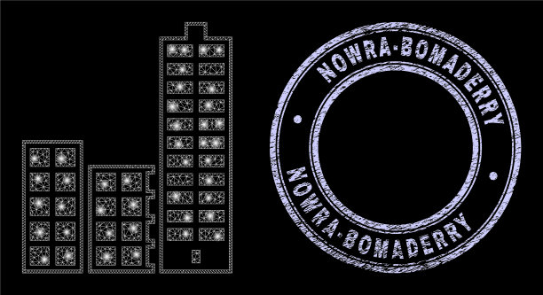 现在窘迫，bomaderry邮票和闪亮的网城市图片下载