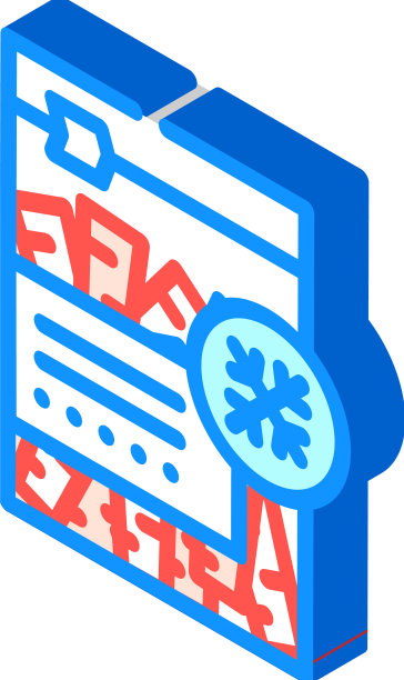 胡萝卜冷冻蔬菜等距图标图片下载