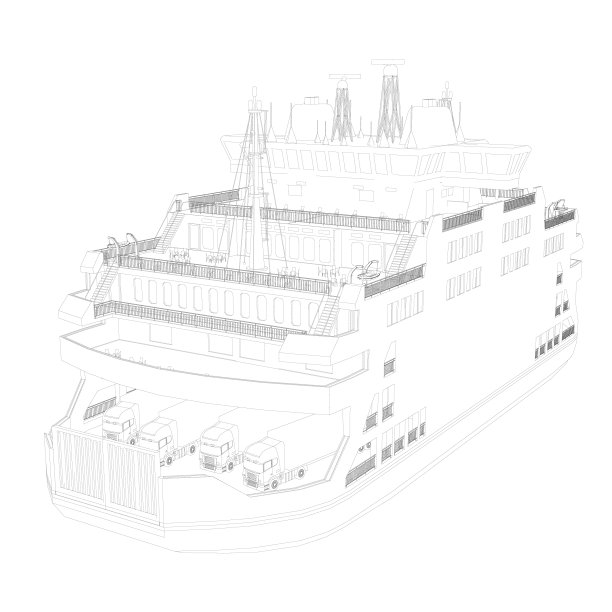 白色上孤立的黑线轮廓线图片下载