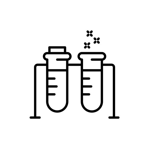 科学研究实验实验室线图标生物学图片下载