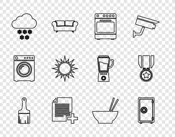 设置线油漆刷安全烤箱添加新文件图片下载