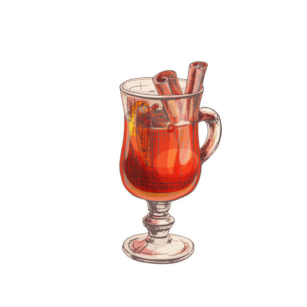热酒杯的成分，年份图片下载
