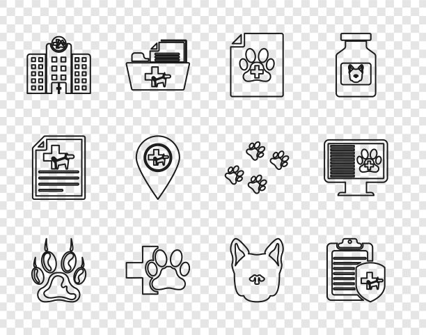 集行爪印宠物医学临床记录图片下载