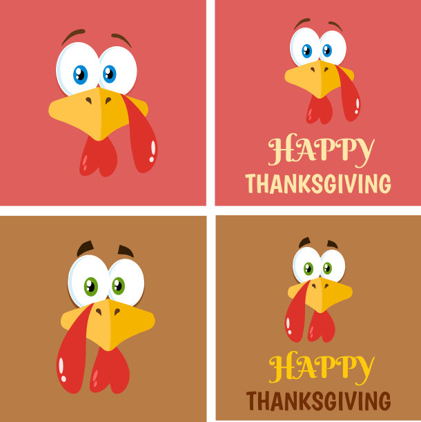 感恩节火鸡鸟集合2图片下载
