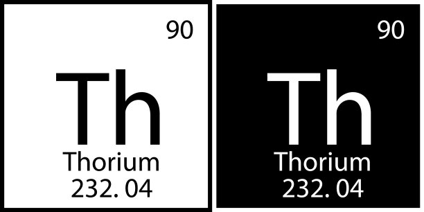 钍化学符号元素周期表教育图片下载