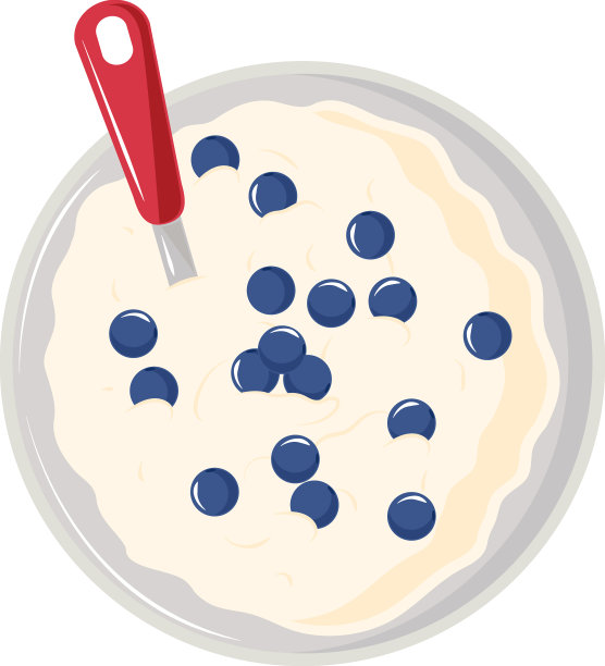 早餐燕麦和水果图片下载