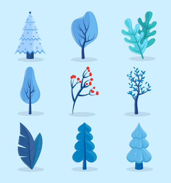 集冬季树木图片下载