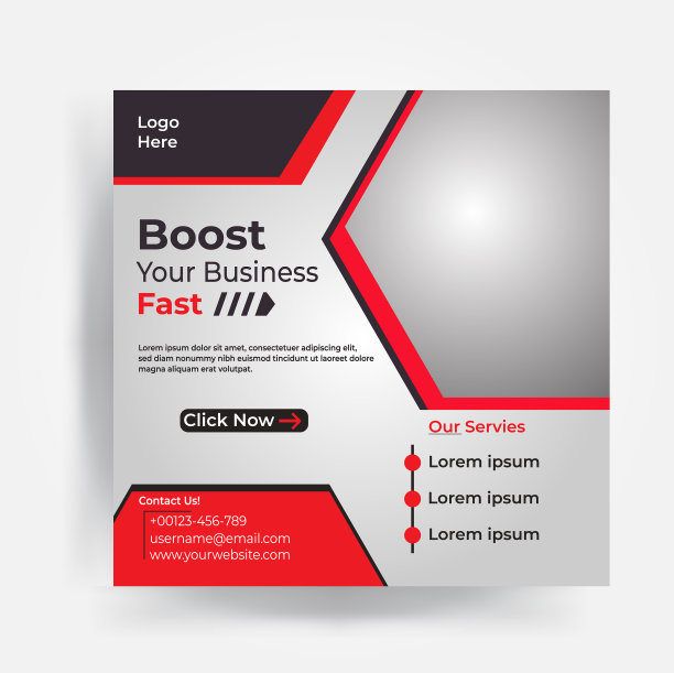 数字营销社交媒体发帖模板图片下载