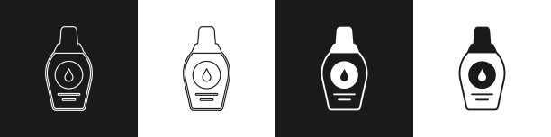 将瓶身的洗发水图标隔离在黑色和图片下载