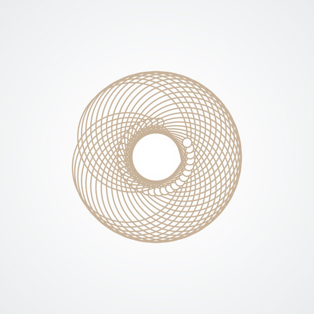 圆形连接旋转横幅设计摘要图片下载