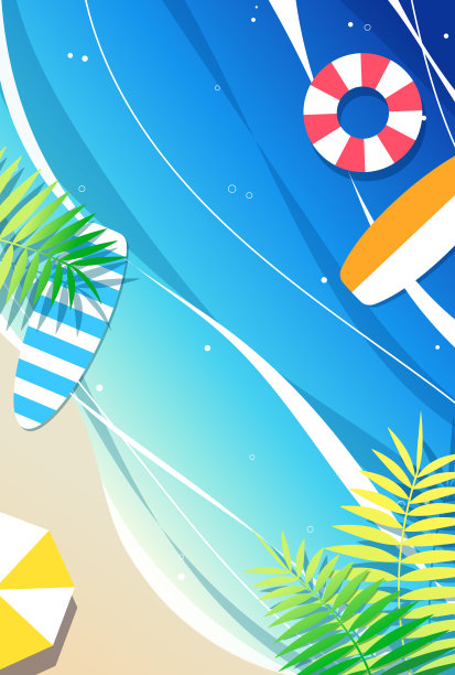 大海和鲸鱼的插图图片下载