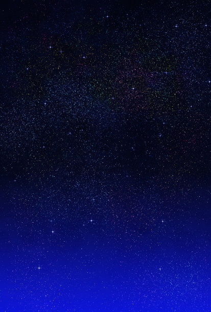 美丽的星空景观插图图片下载