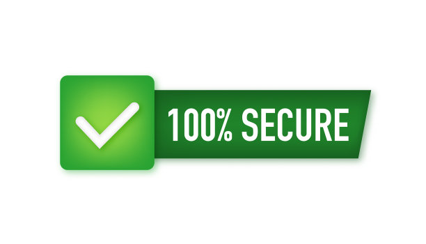 100安全的垃圾图标徽章或按钮图片下载