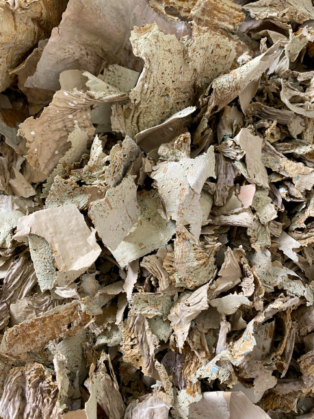 特写一堆被刮掉的油漆碎片，选择性聚焦前景图片下载