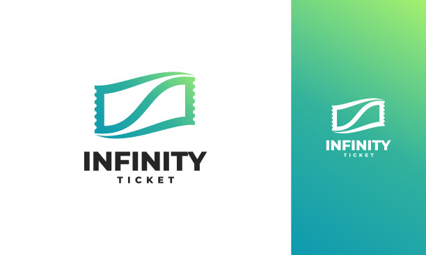 无限门票标志设计概念图片下载