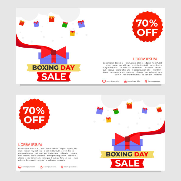 节礼日促销横幅模板图片下载