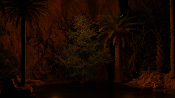 河边夜景图片下载