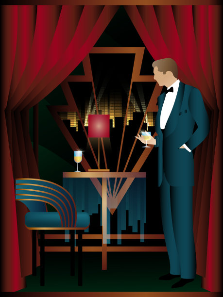 20世纪早期风格的聚会图片下载