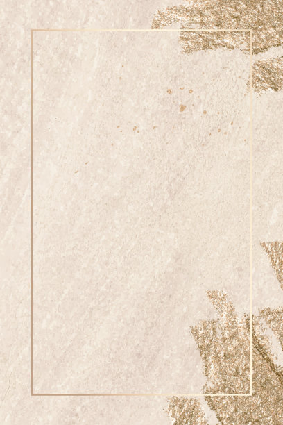 矩形黄金框架纹理背景图片下载