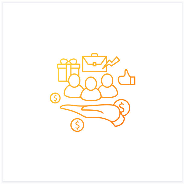 支持工人渐变图标图片下载