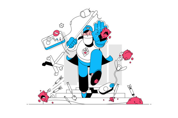 穿着制服的医护人员图片下载