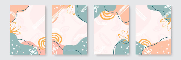 抽象的艺术图案与新潮的手绘图片下载