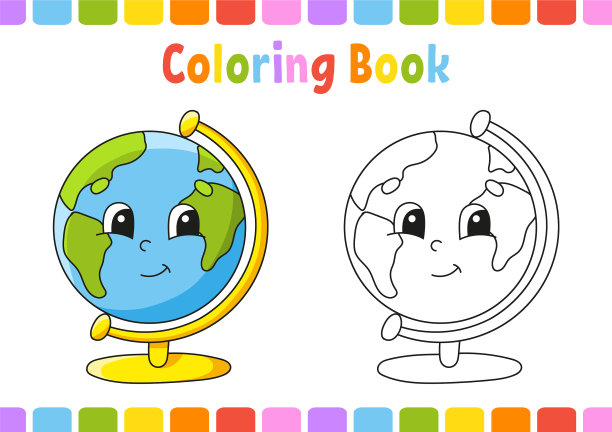 儿童返校主题涂色书图片下载