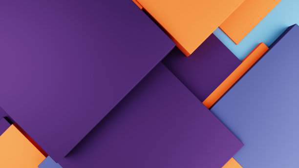 彩色立方体4k背景背景3d渲染图片下载