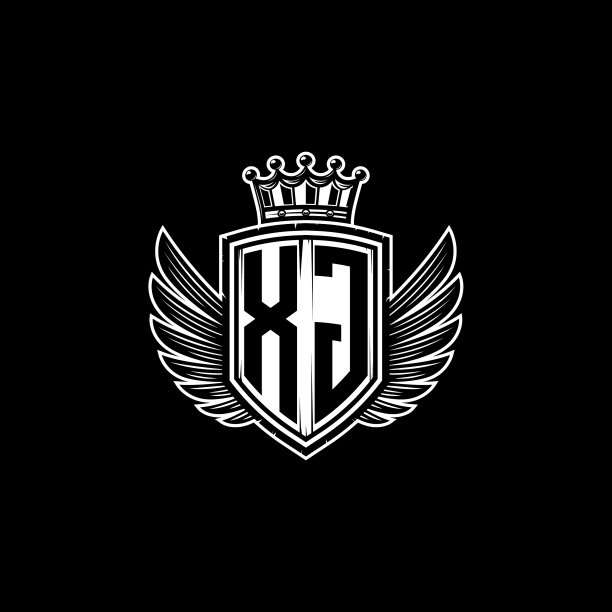 Xg标志字母组合盾冠豪华设计图片下载