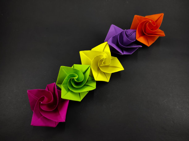 纸玫瑰花木照片图片下载