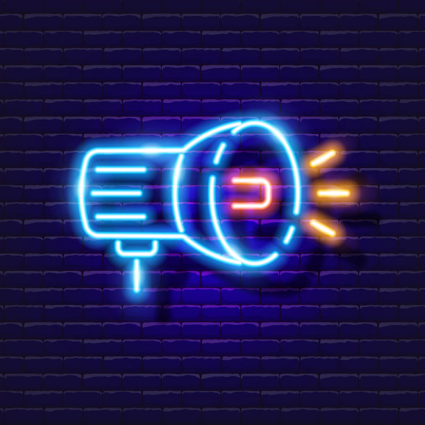 工作室相机闪光霓虹灯图标照片和视频图片下载