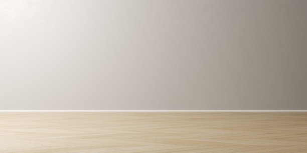 空房间木地板室内模拟墙3d插图图片下载