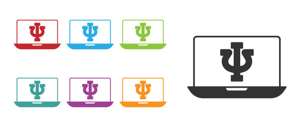 黑色在线心理咨询距离图片下载