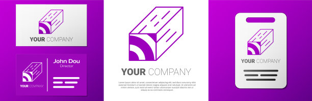 标志木梁图标孤立在白色图片下载