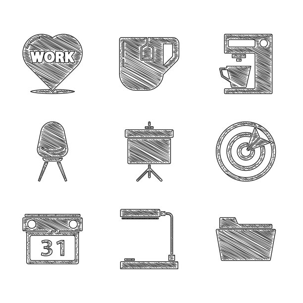 设置黑板与图表，台灯文件图片下载