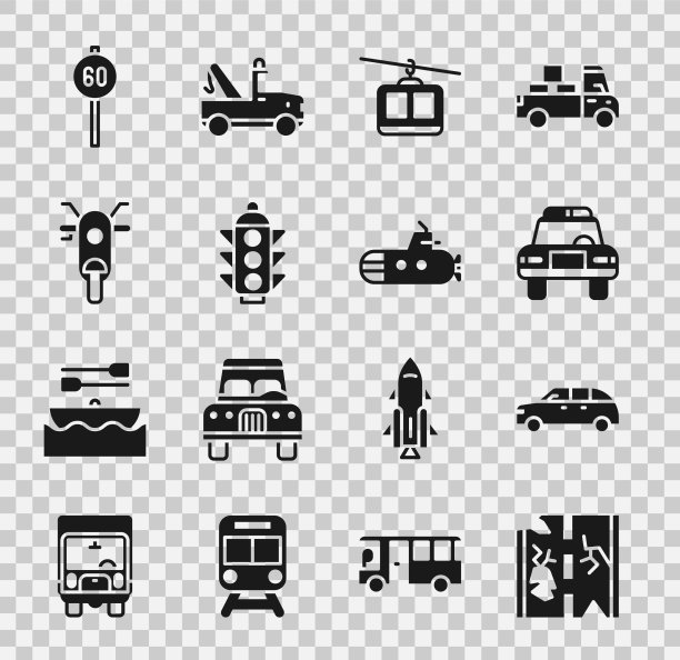 设置破路掀背车警察和闪光图片下载