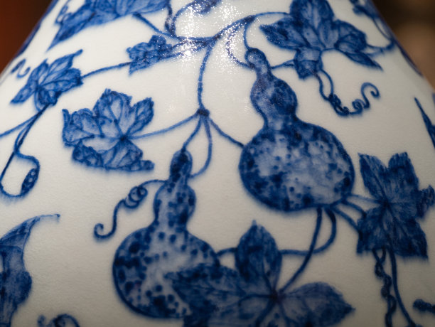 中国古代元代青花瓷纹样图片下载