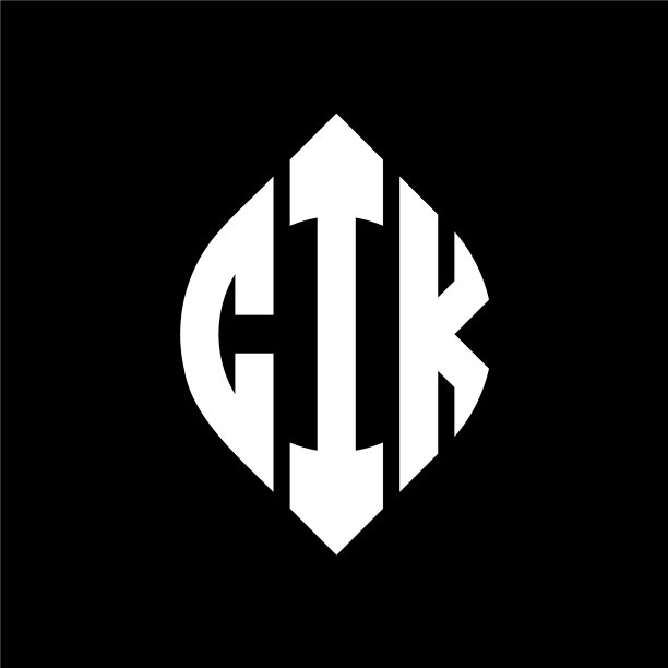 CIK圆形字母标志设计图片下载